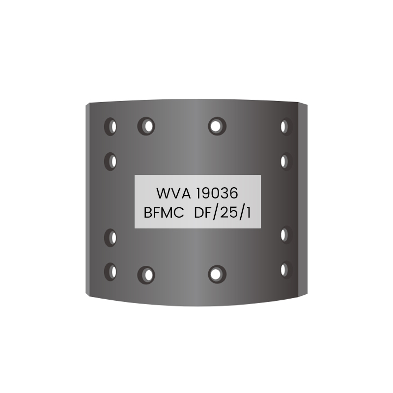 19036 DF/25/1 High Performance Durability Truck Brake Lining para sa SAF,TRAILOR YORK TRAILERS