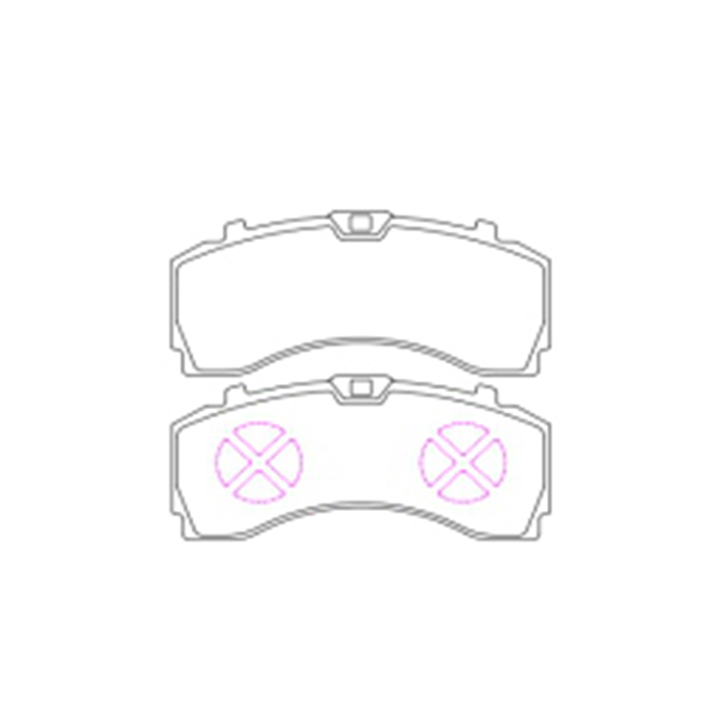Brake Pad 29246/29247 Mga Piyesa ng Sasakyan ng Trak